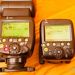 Transmitter vs. Flash unit Control Panel