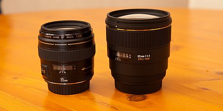 Canon EF 85mm f/1.8 USM vs Sigma 85mm F1,4 EX DG HSM