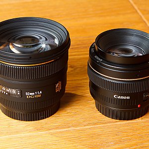 Sigma 50mm 1.4 vs. Canon 50mm 1.4