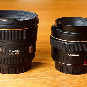 Sigma 50mm 1.4 vs. Canon 50mm 1.4
