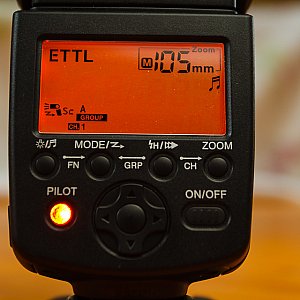 eTTL settings with manual zoom