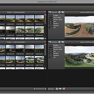 Stitch the image using AutoPano Pro