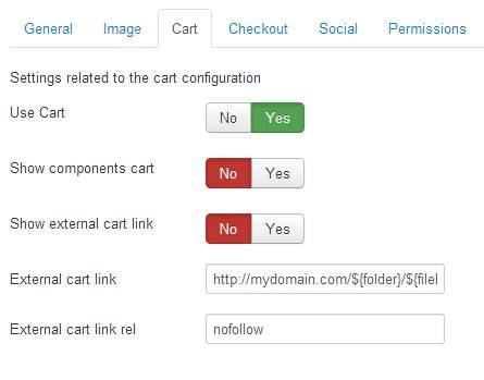 backend configuration cart