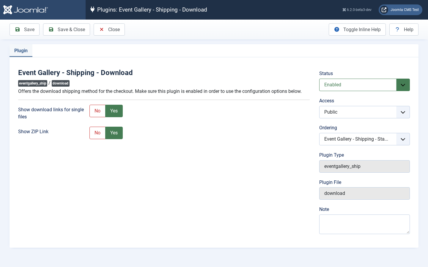 backend download plugin configuration