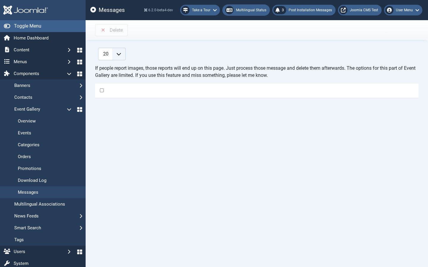 backend messages