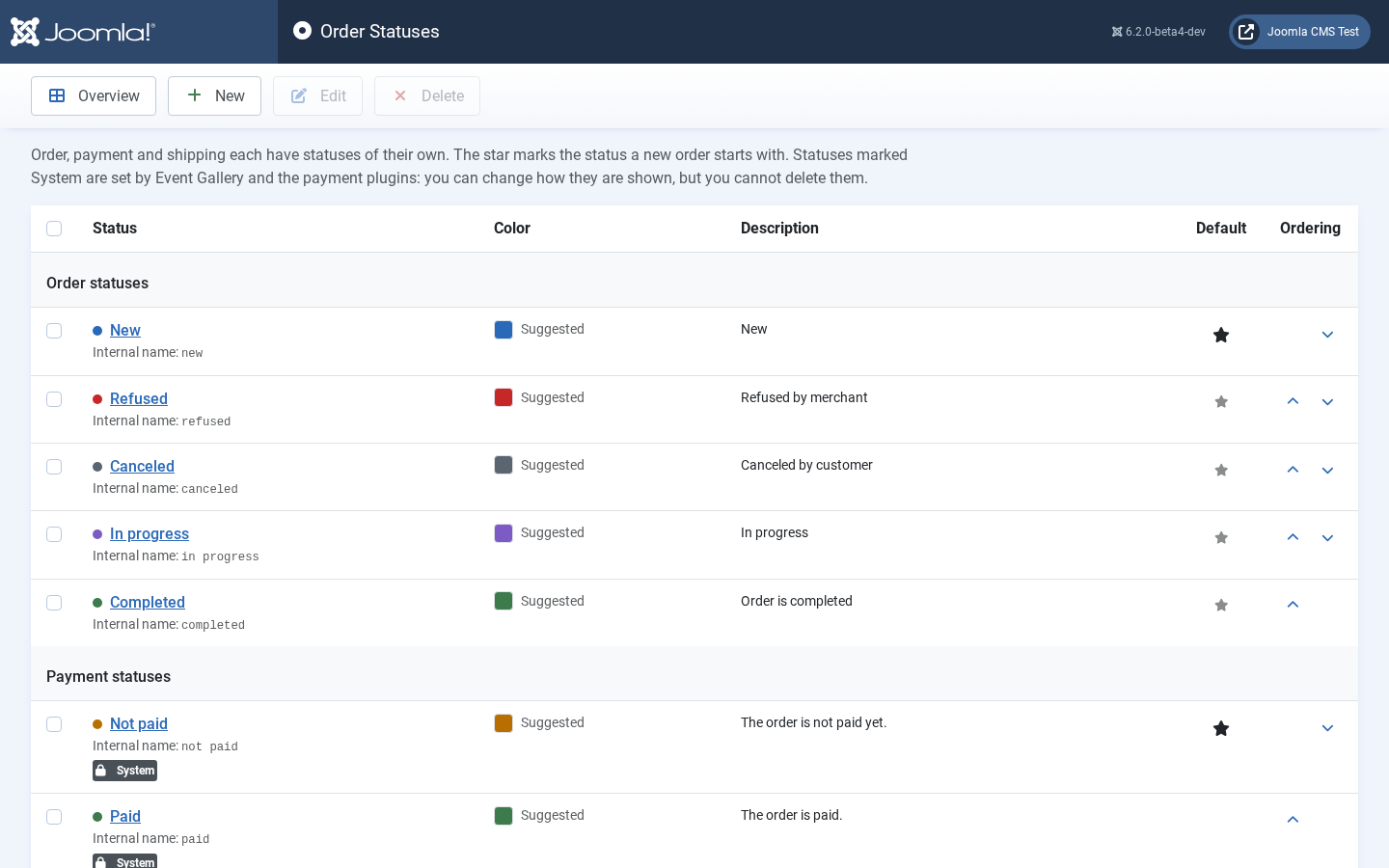 backend orderstatuses