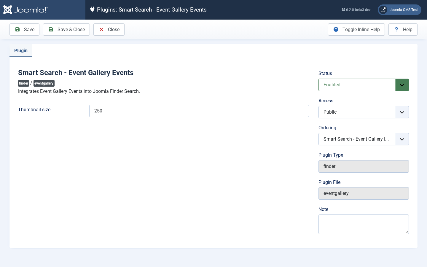 backend plugin smartsearch events