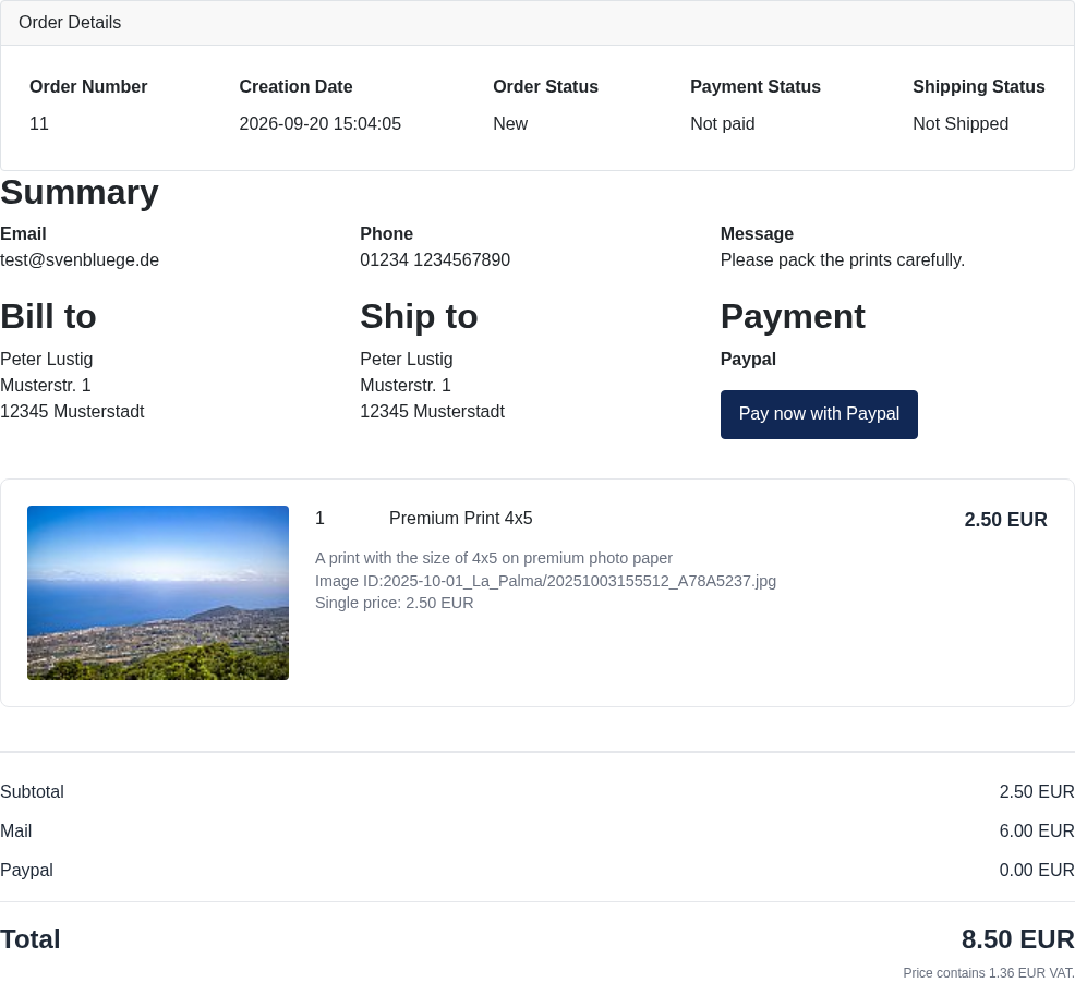 ordertracking order